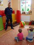 Wizyta policjanta w przedszkolu