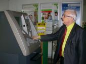 Bankomat biometryczny w Rejonowym Banku Spółdzielczym