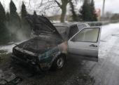 Pożar samochodu w Mieleszynie 