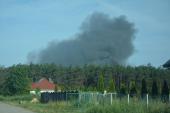 Rozległy pożar w Teklinowie