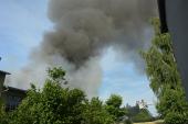 Rozległy pożar w Teklinowie