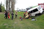 Wypadek busów w Wieruszowie