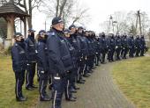 Policjanci z Wielunia pożegnali swojego kolegę