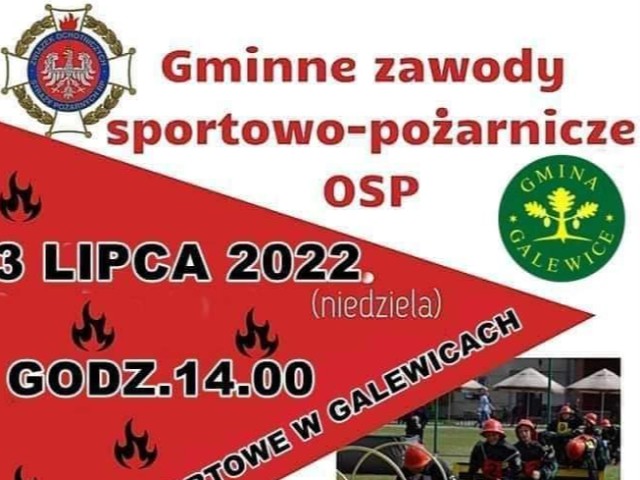 W niedzielę zawody drużyn OSP w Galewicach