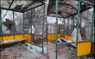 W nocy zniszczono przystanek w Teklinowie