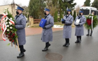 Policjanci z Wielunia pożegnali swojego kolegę