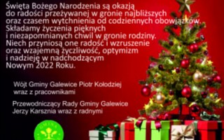 Życzenia od gminy Galewice