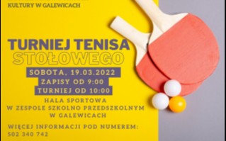 Otwarty turniej tenisa w Galewicach