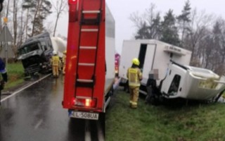 Wypadek na trasie Wieluń - Złoczew